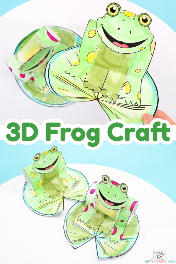 3D Printable Frog Craft - Arty Crafty Kids