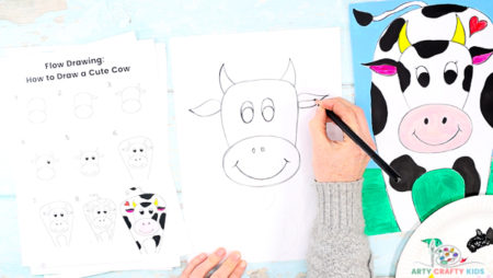 How to Draw a Cow & Step-by-Step Guide - Arty Crafty Kids