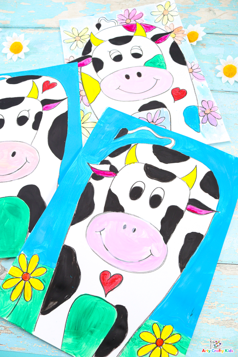 How to Draw a Cow & Step-by-Step Guide - Arty Crafty Kids