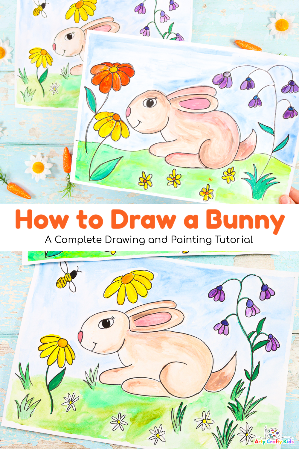 Draw a rabbit with pencils - Sabrina Hassler - Illustration & Drawing Blog