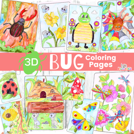 Set of 3 Children's Coloring Books