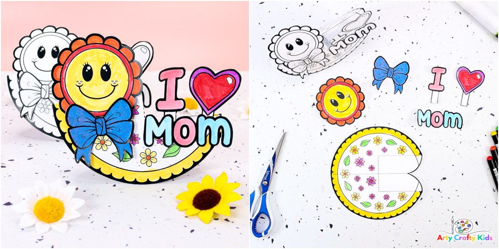 Children drawing for mothers day Royalty Free Vector Image