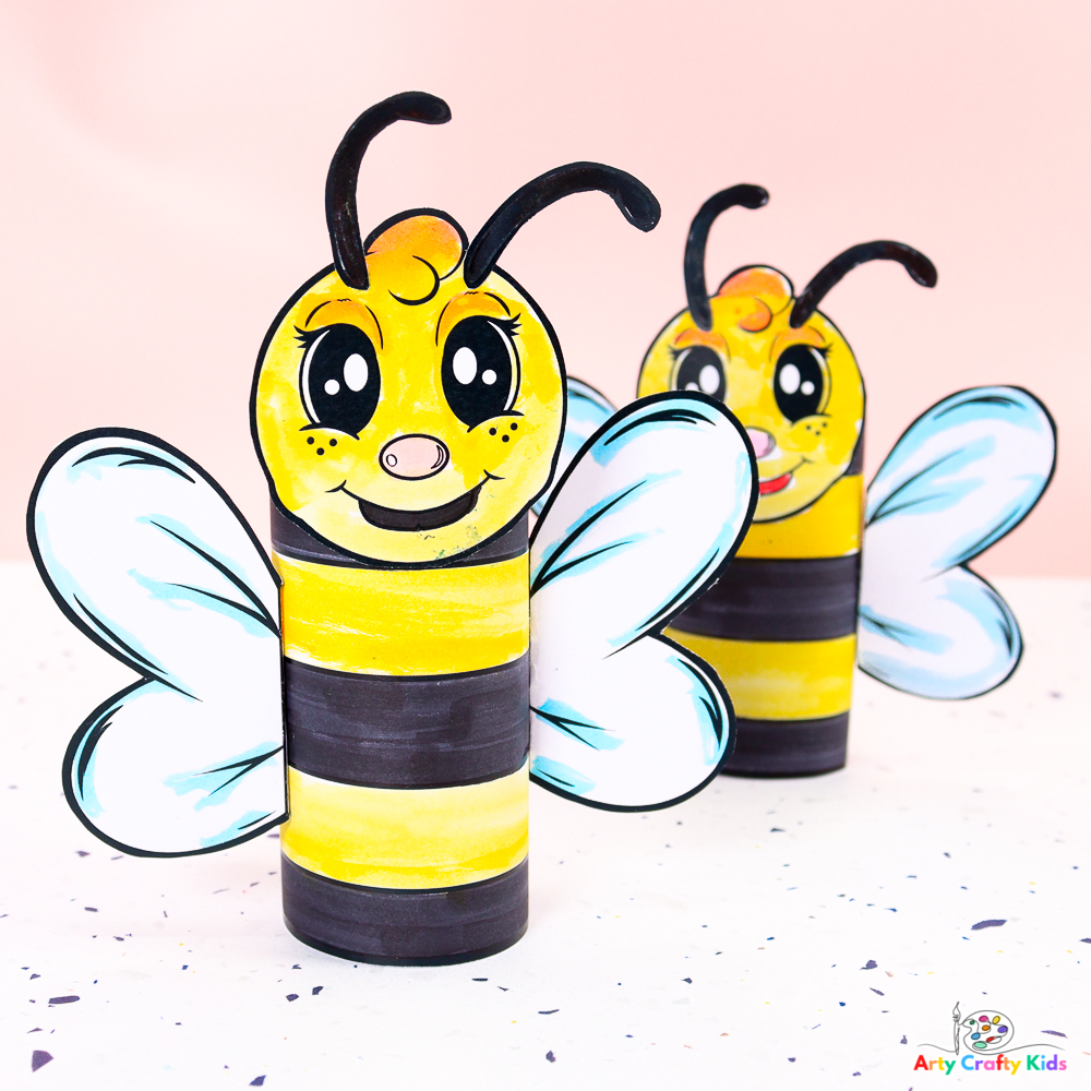Free Printable Heart Bee Craft for Kids  Bee crafts, Bee crafts for kids,  Kids art projects