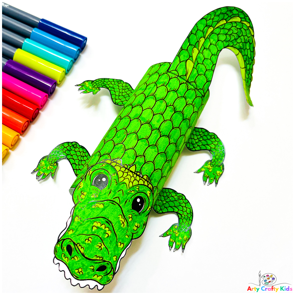 How to Draw an Alligator - Really Easy Drawing Tutorial