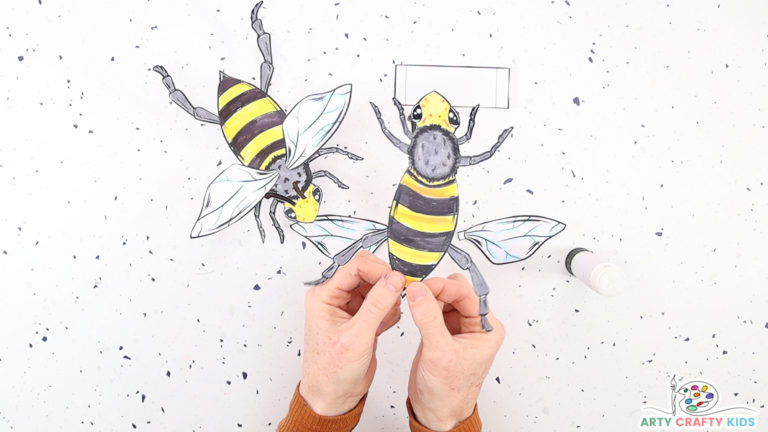 Bee Finger Puppet Craft - Arty Crafty Kids