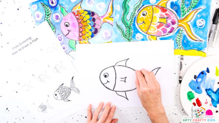 How to Draw a Fish | Easy Summer Art Idea - Arty Crafty Kids