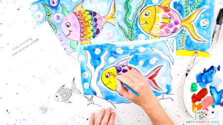 How to Draw a Fish | Easy Summer Art Idea - Arty Crafty Kids