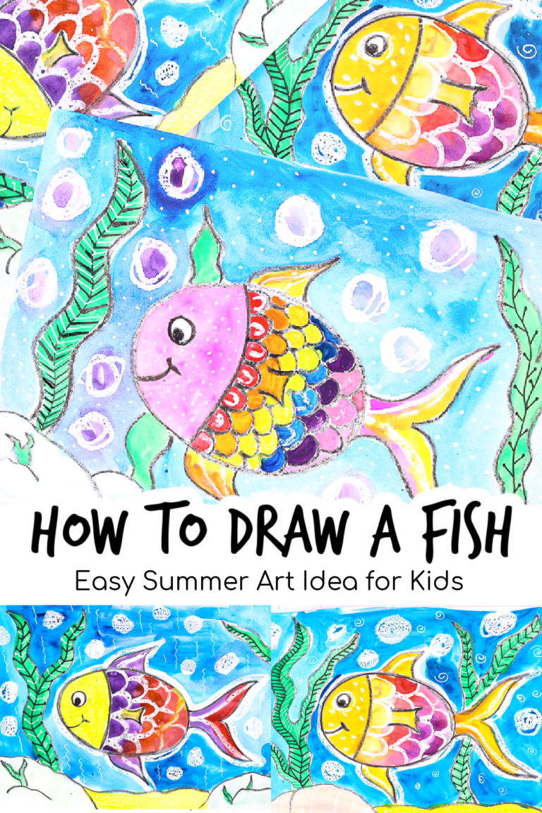 How to Draw a Fish | Easy Summer Art Idea - Arty Crafty Kids