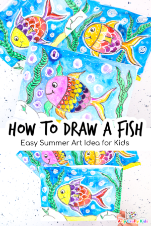 How to Draw a Fish | Easy Summer Art Idea - Arty Crafty Kids