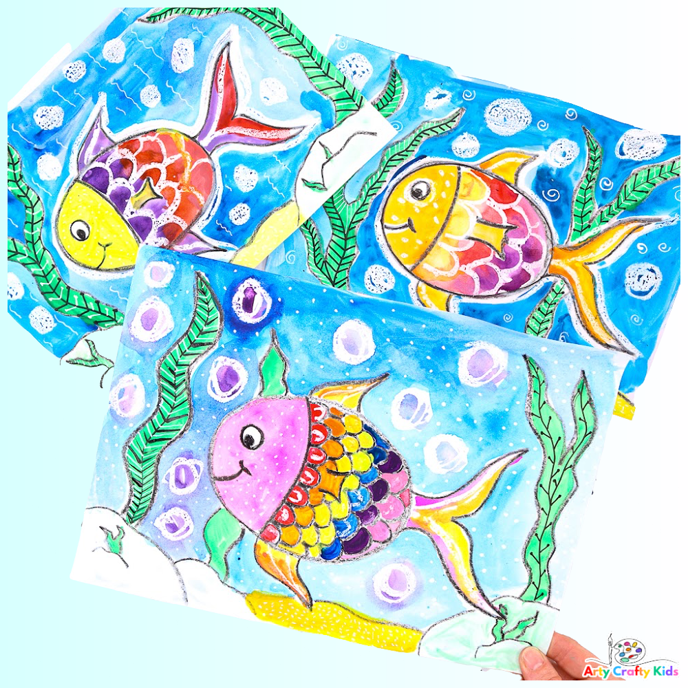 How to Draw a Fish Easy Summer Art Idea for Kids 5