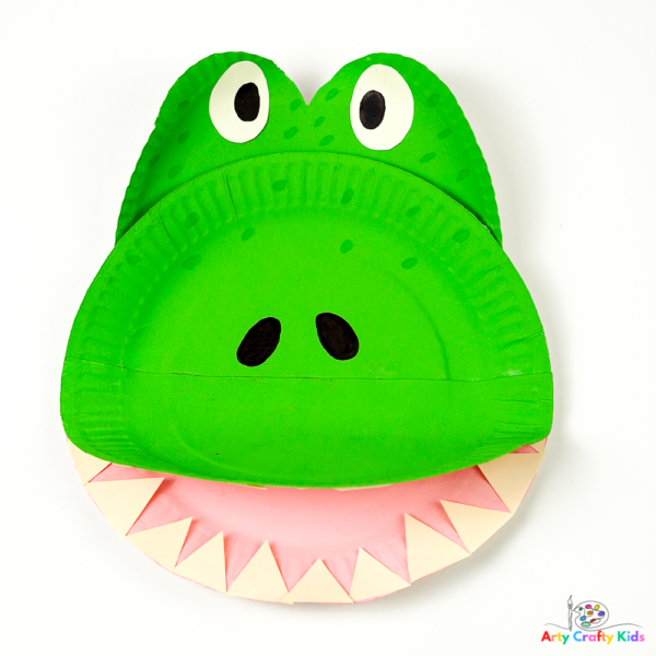 Paper Plate Crocodile Craft - Arty Crafty Kids