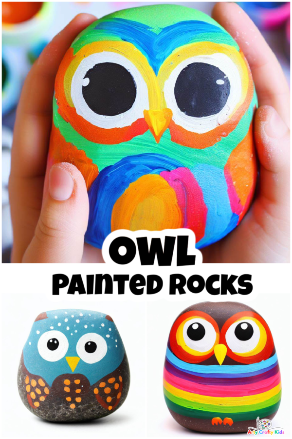 Owl Painted Rocks Super Easy Rock Owl Paintings Arty Crafty Kids   Owl Painted Rocks Super Easy Owl Paintings 600x900 