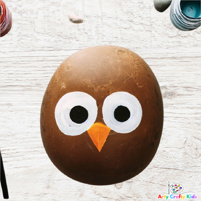 Owl Painted Rocks Super Easy Rock Owl Paintings Arty Crafty Kids   Owl Painted Rocks Super Easy Owl Paintings 9 768x768 