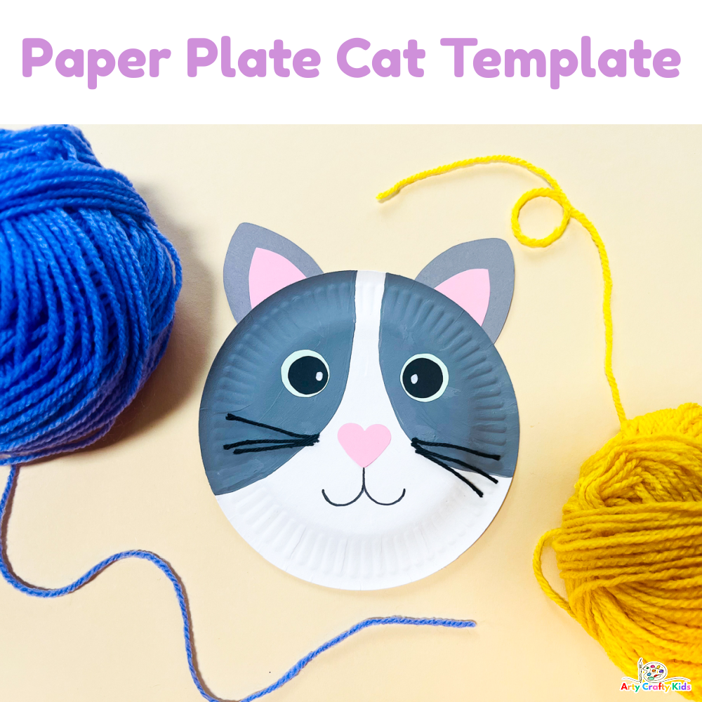 Paper Plate Cat Template - Arty Crafty Kids