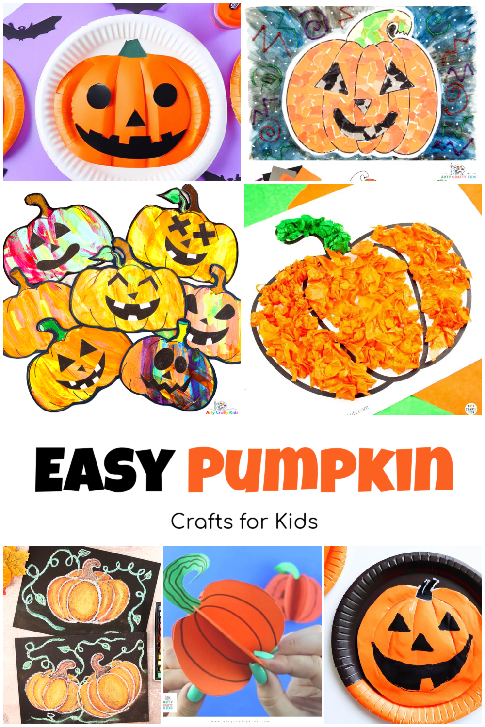 Paper Plate Pumpkin Craft for Preschoolers (Easy!) - Arty Crafty Kids