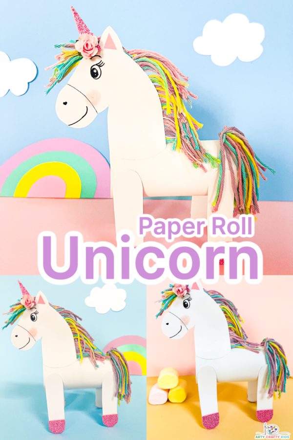 How To Make A Paper Roll Unicorn Craft (Step By Step Guide) - Arty ...