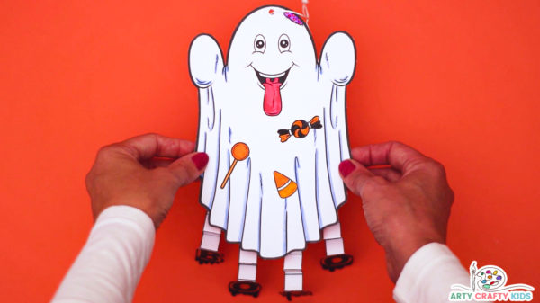 Paper Ghost Halloween Decoration - Arty Crafty Kids