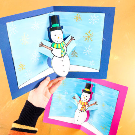 Easy Homemade Christmas Cards for Kid to Make - Arty Crafty Kids