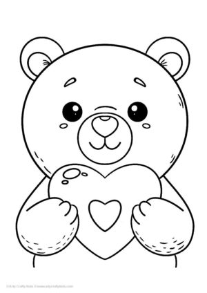 Printable Heart Coloring Pages for Kids - Arty Crafty Kids