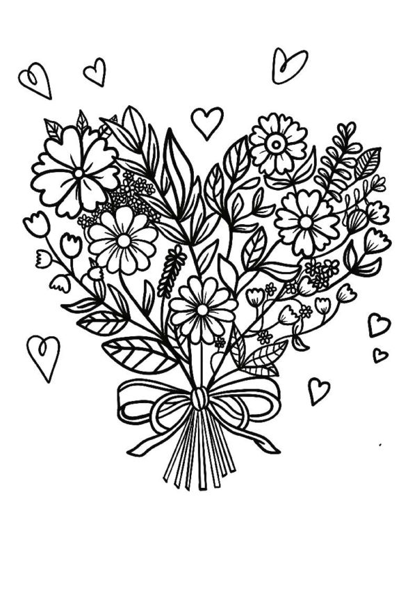 Printable Heart Coloring Pages for Kids - Arty Crafty Kids