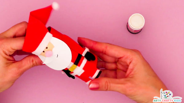 How to Make a Paper Roll Santa Claus - Arty Crafty Kids