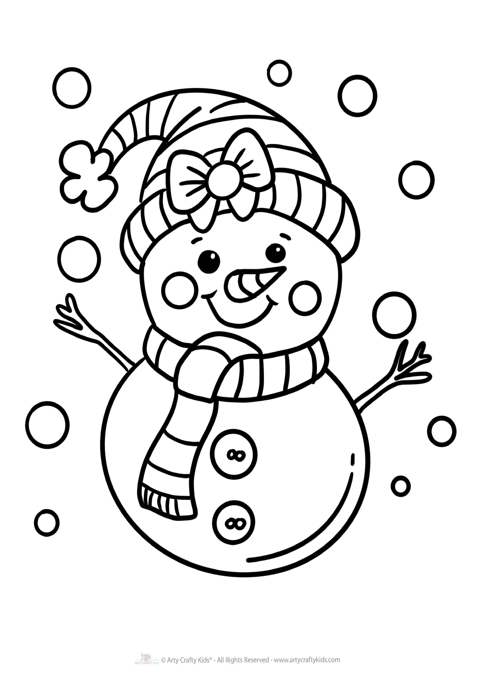 10 Snowman Coloring Pages for Winter Fun