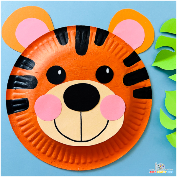 Paper Plate Tiger Craft - Arty Crafty Kids