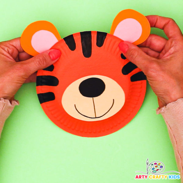 Paper Plate Tiger Craft - Arty Crafty Kids