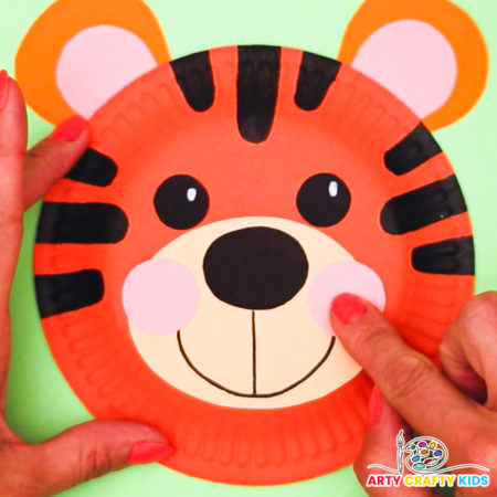 Paper Plate Tiger Craft - Arty Crafty Kids