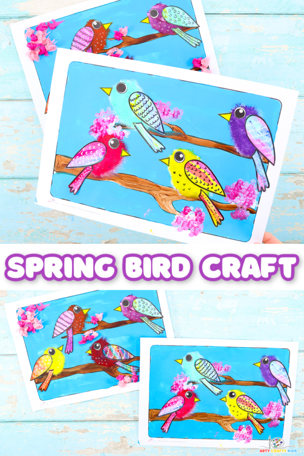 Spring Tree and Bird Craft - Arty Crafty Kids