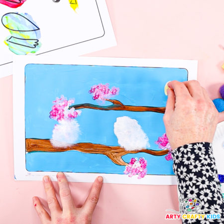 Spring Tree and Bird Craft - Arty Crafty Kids