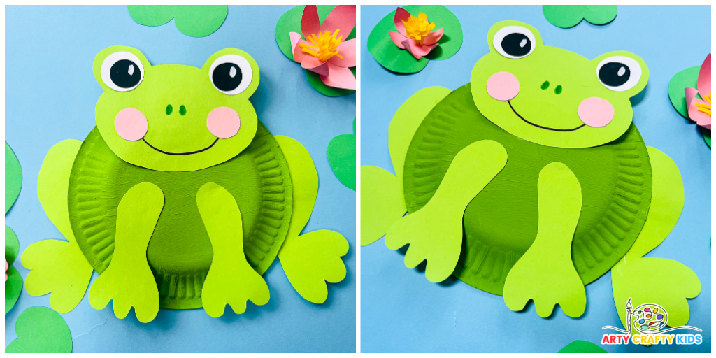 How to Make a Paper Plate Frog Craft - Arty Crafty Kids