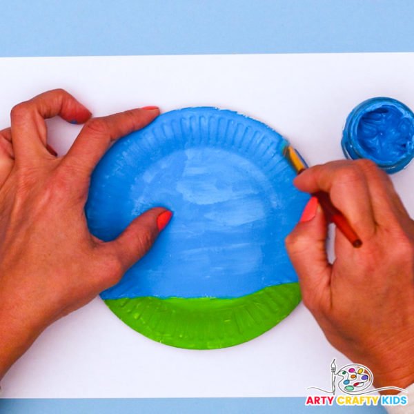 Paper Plate Spring Tree Craft - Arty Crafty Kids