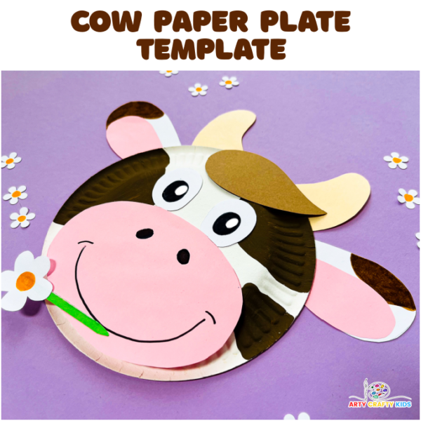 Paper Plate Cow Craft - Arty Crafty Kids