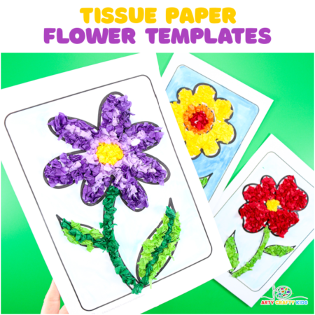 Tissue Paper Flower Craft - Arty Crafty Kids