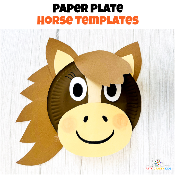 Paper Plate Horse Template