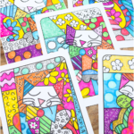 Get creative with Arty Crafty Kids and craft vibrant Romero Britto-inspired cat art! Easy cat drawing tutorial with printable step-by-step guide, cat coloring pages, and doodle practice sheet for all ages.