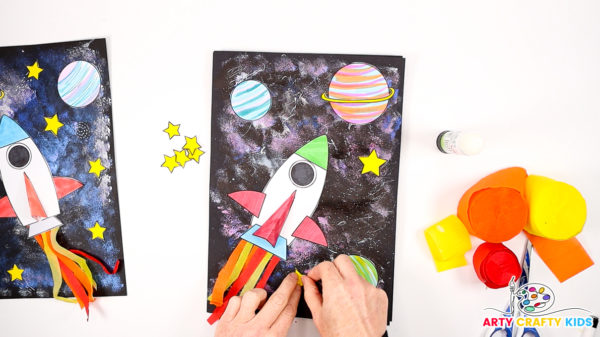 Space Art Project for Kids - Arty Crafty Kids