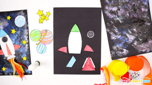 Space Art Project for Kids - Arty Crafty Kids