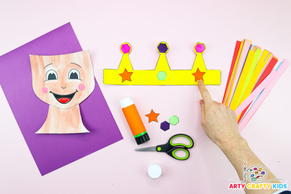 3D Paper Queen Craft | Letter Q Craft for Preschool - Arty Crafty Kids