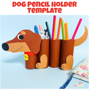 Dog Pencil Holder Template