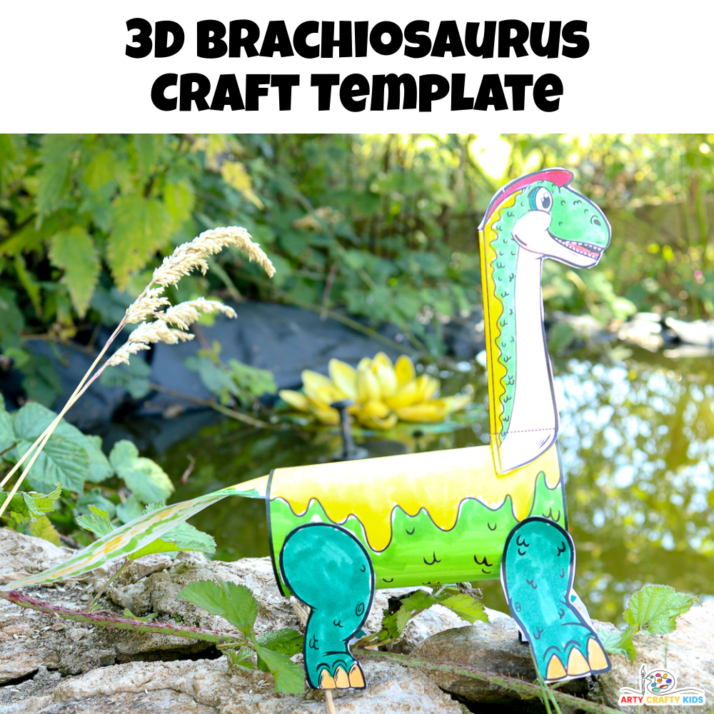 Create a fun and educational 3D Brachiosaurus with our printable paper dinosaur craft! Perfect for kids, this hands-on activity blends creativity with STEM learning, featuring easy-to-follow steps for a towering, three-dimensional dinosaur model.