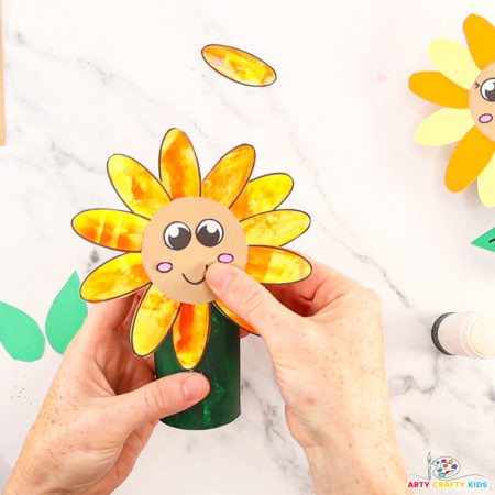 Paper Roll Sunflower Craft - Arty Crafty Kids