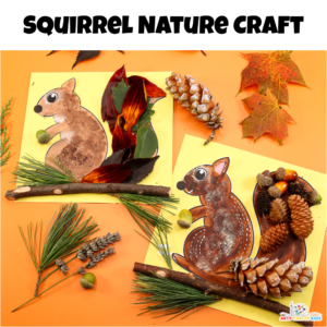 Nature Squirrel Craft Template