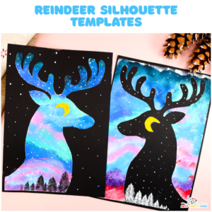 Reindeer Silhouette Art templates