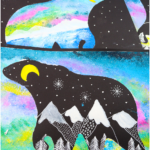 Create a magical Polar Bear Silhouette Painting with this step-by-step tutorial! Explore vibrant aurora skies, snowy mountains, and Arctic themes in this fun and creative winter art project for kids. Perfect for classrooms, homeschooling, or family craft sessions!