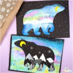 Create a magical Polar Bear Silhouette Painting with this step-by-step tutorial! Explore vibrant aurora skies, snowy mountains, and Arctic themes in this fun and creative winter art project for kids. Perfect for classrooms, homeschooling, or family craft sessions!