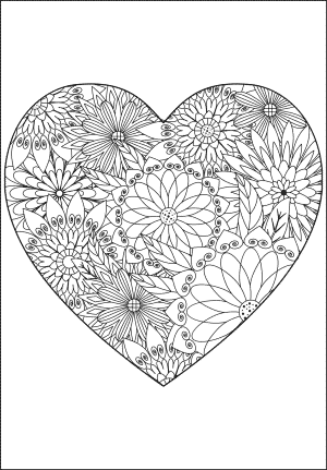 Detailed Flower Heart